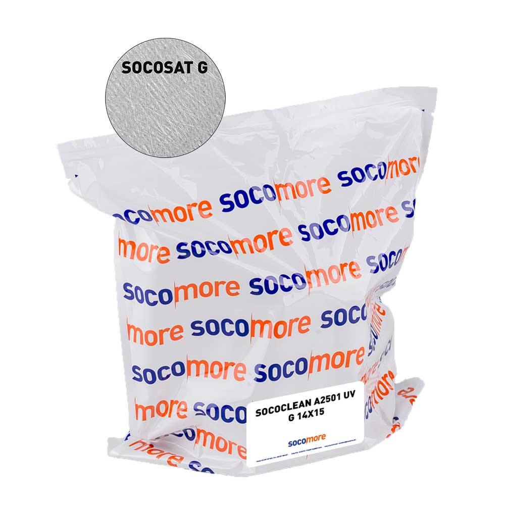 CLEANING SOLVENT-BASED WIPES SOCOCLEAN A2501 UV G 14x15 180W CT10