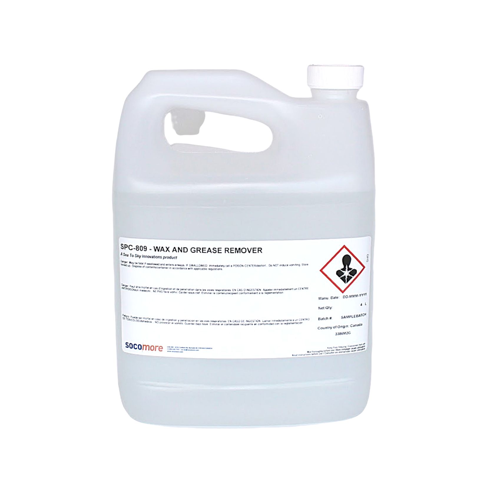 Omega Wax & Grease Remover 4L - AA-WGR4L - Omega Industries