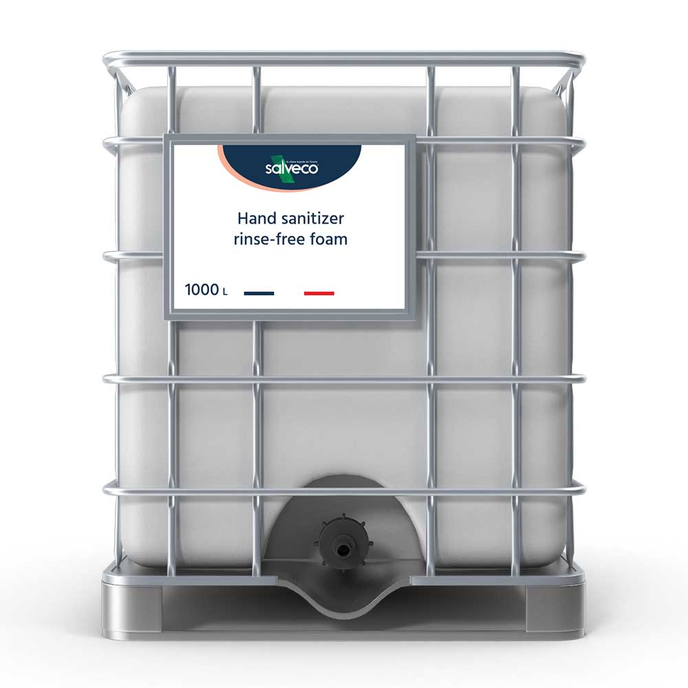 MOUSSE MAINS D&Eacute;SINFECTANTE SANS RIN&Ccedil;AGE IBC 1000L