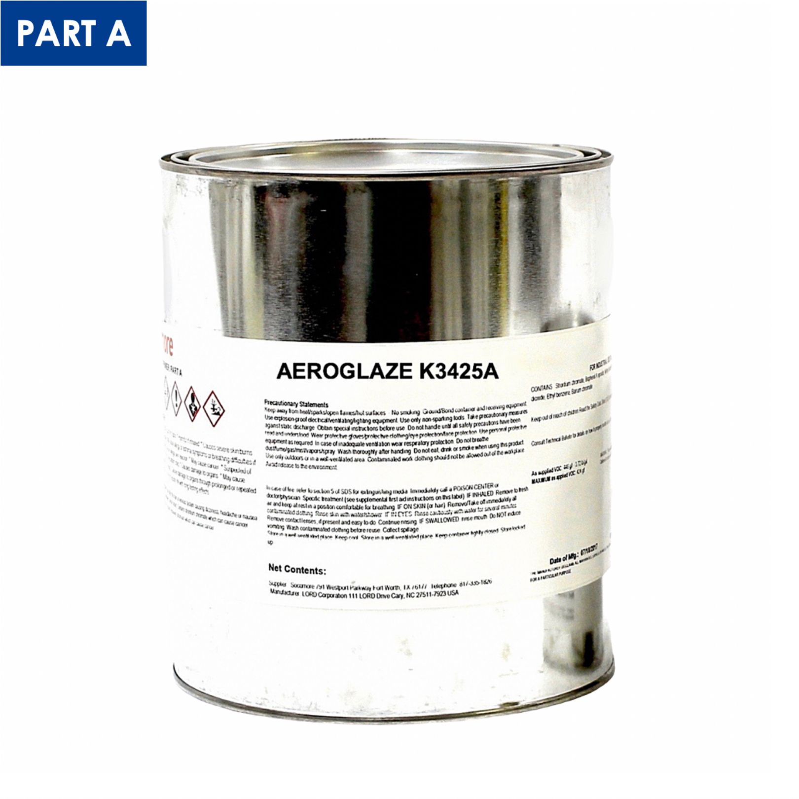 COMPOSANT DE TRAITEMENT AEROGLAZE K3425A GAL LINED