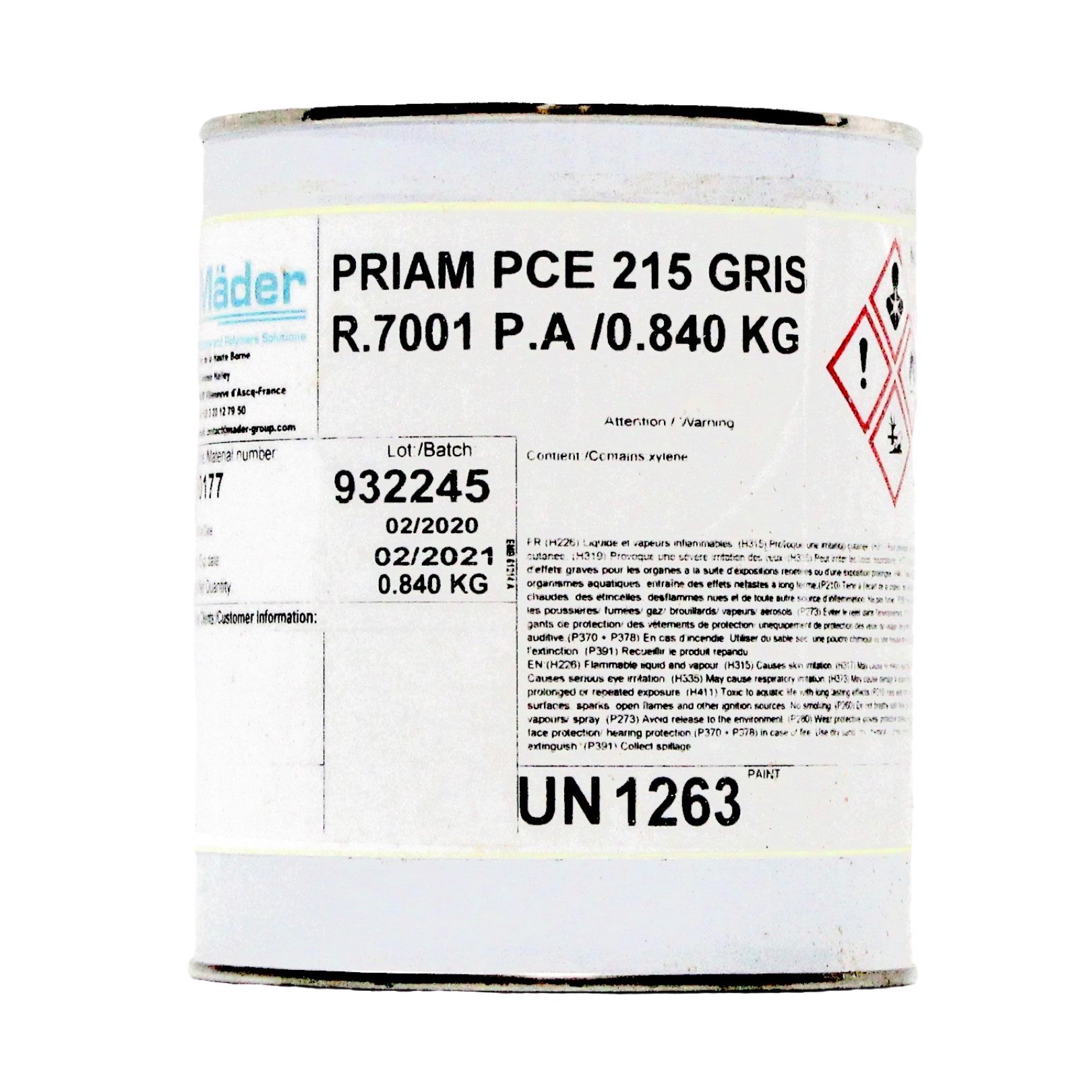 PRIAM CE 215 GREY 7001 PA